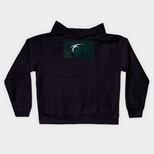 Gannet in flight Kids Hoodie